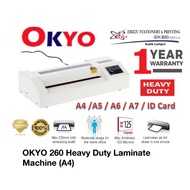 OKYO 260 Heavy Duty Laminate Machine (A4) Laminator Machine, A4 Laminator, laminate machine laminate