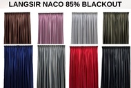 Langsir Naco (1Mx1.3M) Ready Made Curtain!!!Siap Jahit Langsir,Langsir RAYA Kain Tebal 80% Blackout (2 IN 1)