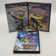 Ratchet and Clank Part 1+2+3 Still Good Condition Some Scratches Sony PlayStation 2 [PS2]