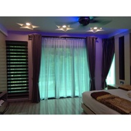 100%  high quality Ring shining blackout curtain ( HEIGHT 300CM ) PFEN 1/2