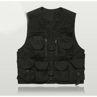 goture เสื้อกั๊กตกปลา เดินป่า หลายกระเป๋า กันน้ำ นำเข้า