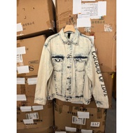 Mori's Men's Denim Jacket Autumn Winter Distressed Men's Jacket Loose Version c3/08123