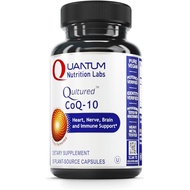 Quantum Nutrition Labs CoQ-10 Qultured - Coenzyme Q10, Co Q 10 Supplement, 100mg Capsules for Heart 