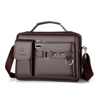 kipling russet japan bag Shoulder Bag Men's Casual Handbag Multi-functional Large Capacity Business Travel Crossbody Bag Soft Leather Travel Small Bag