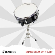 Snare Drum 14 Inch AXL ROSE Black Black Snapy Wire HE-14