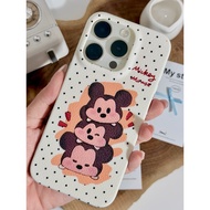 波点米奇手机壳｜Cute Korean iPhone Case｜Soft Case｜iPhone 12 13 14 15 16 Pro Max