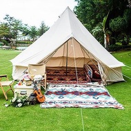 水麥戶外露營帳篷蒙古包防暴雨防風防寒加厚透氣摺疊營地家庭野營
