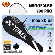 YY NANOFLARE 700 PRO Badminton Racket 4U G5 Head Light Fast Swing Double Specialist Player MX40