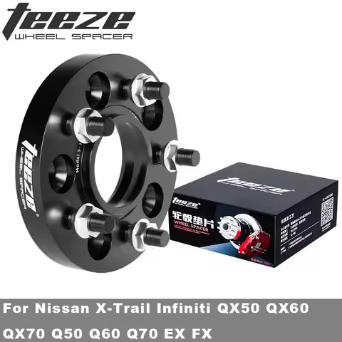 Teeze Wheel Spacers Adapters PCD 5x114.3 CB 66.1mm M12x1.25 For Nissan X-Trail Infiniti QX50 QX60 QX