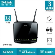 DLINK DWR953 WIRELESS AC1200 DUAL-BAND 4G LTE MULTI-WAN SIM CARD ROUTER