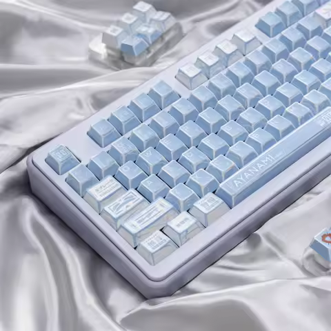 Retro PBT Keycaps,137 Keys Anime Themed Japanese Manga Cherry Profile Custom PBT Doubleshot Key Caps