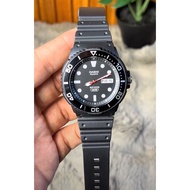 [Original] Casio MRW-230H-1E1 Black Analog Marine Inspired Rotating Bezel Youth Sport Watch