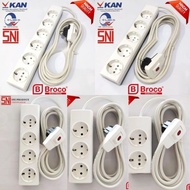 stop kontak broco on off 2 3 4 5 6 lubang on off+panjang kabel 1,2,3,4,5,6,7,8,9,10 meter/stop konta