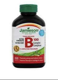 ☀️Jamieson Ultra Strength B100 Complex 225粒裝 《🇨🇦加拿大製造》