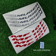 Sticker rim mugen mf10L