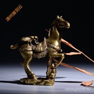 Lucky Horse Zodiac Win Immediately Brass Ornaments Furniture War Horse Fly Combination Pendant Mahjo
