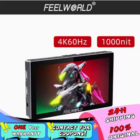 FEELWORLD P6X 5.5" Camera Monitor 1000nit 4K-HDMI DSLR Camera 3D LUT Touch Screen Field Monitor