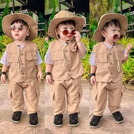 ชุดเซ็ท​กั๊กเดินป่าเด็ก​4ชิ้น เซ็ทแคมป์​ปิ้งเด็กครบเซ็ท