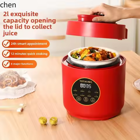 HTT Electric Pressure Cooker Small Mini 2L Multifunctional 2-3 People Small Capacity Electric Pressu