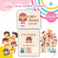 CALM DOWN CORNER Emotions Charts Laminated Educational Velcro Charts for Kids