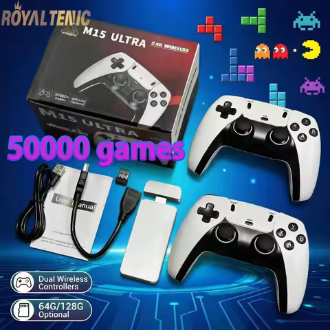 4K Game Stick Ultra 40000+ Retro Games,Plug and Play HDMI TV Game Console,2.4G Wireless Controller,I