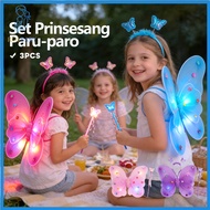 Rolbaby Fairy Wings Costume Set Fairy Costume Set Costume Party Butterfly Wings Kids Girls