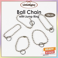 5 10cm Ball Chain with Jump Ring Keychain Crochet Knitting Amigurumi Benang Kait Anak Patung Handmad