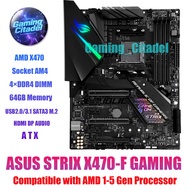 Used ASUS ROG STRIX X470-F GAMING DDR4 ATX Motherboard Compatible with AMD 1-5 Gen Processors Tested