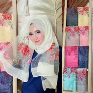 FATHIJAB PASMINA PARTY IMPORT FLOWER SERIES SHAWL SULAM BUNGA BEADED SHAWL