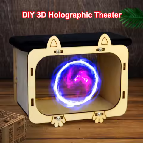 DIY 3D Holographic Theater Mobile Phone Projector Scientific Experiment Materials Children's Educati