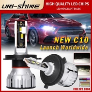 Uni-shine ไฟหน้ารถยนต์ Led 20000Lm 110W 3570 12V 24V สว่างมาก 9005 9006 H11 H7 H4 H7 ขนาดเล็ก พลังงานสูง