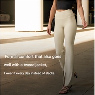 [ANDAR]  Air Cooling Front Slit Bootcut Leggings , Long /4 Colors