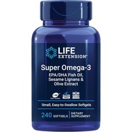 Life Extension - er Omega-3 EPA/DHA con lignanos de sésamo y extracto de oliva, 240 cápsulas blandas