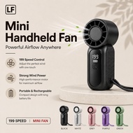 LF Pocket Fan Portable Handheld Fan USB Rechargeable Mini Cooling Fan Adjustable for Outdoor Camping