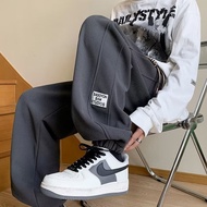 Men's Sports Casual Pants Autumn Winter Fashion Sweatpants 2023 New American Style Fleece-Lined Jog 