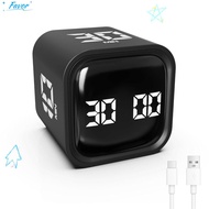 FAVOR Digital Cube Timer, Rotation Timing Gravity Sensing Pomodoro Timer,  3 Volume Adjustable Custo