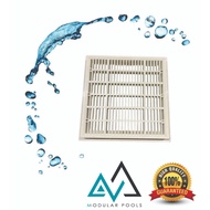 Square Main Drain Cover 12" x 12" Model:EM2812 Emaux