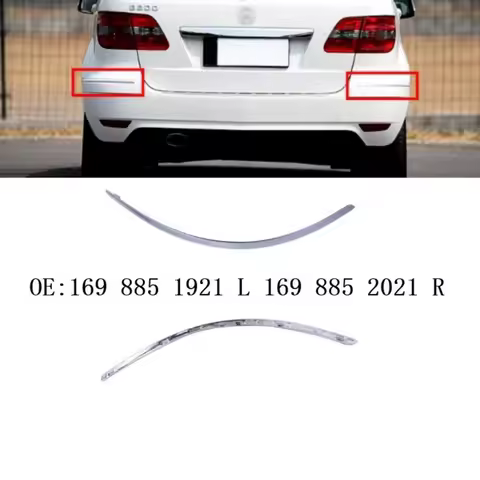 Rear Bumper Chrome Strip for Mercedes Benz B-Class W245 1698851921 1698852021