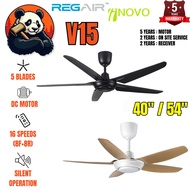 REGAIR INOVO V15 40" 54" Ceiling Fan DC Motor Remote 5 Blade Kipas Siling Inovo V15 40 Inch 54 Inch 