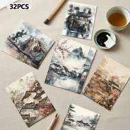 Lnk Wash 32pcs Landscape Postcards – Thick Cardstock, HD Printing, Souvenir & Collectible Set