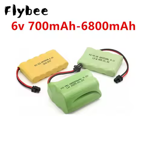 6v 700/1400/2800/3000/5000/6800mah NI-MH battery For Remote Control Toys Electric Car 6v AA NI-CD Ba