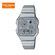 Casio Vintage A130WE-7A Stainless Steel Band Digital Unisex Watch