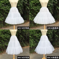 Lolita Skirt Daily Boneless Yarn Skirt Lolita Mid-Length Violent Skirt Extension Petticoat Hanfu lol