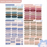 Devotional Journal Stickers | Bible Journal Sticker Sheet | Maybloom.art
