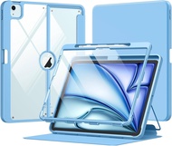 เคสเคสสำหรับไอแพด MoKo Air 13นิ้ว M3 2025 & M2 2024พร้อมที่ใส่ดินสอiPad Air 13 [ป้องกันหน้าจอในตัว] 