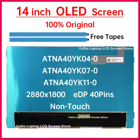 14" OLED LCD Screen ATNA40YK04-0 ATNA40YK07-0 ATNA40YK11-0 Display Matrix Panel Replacement 2880x180
