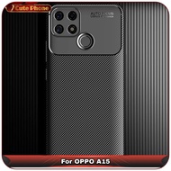 Casing Soft Case OPPO A15 A 15 New Carbon Fiber Line Silikon Softcase