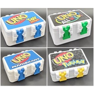 【NEW】Special UNO Card Case Box Card holder UNO Flip UNO No Mercy Case Poker Card Keeper Uno Case No 