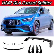 READY STOCK For Mercedes GLA H247 Convert GLA45 AMG Spoiler Front Grill Front Lip Canard Bodykit