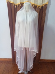 Slayer pengantin akad nikah Slayer pengantin mutiara Slayer pengantin mewah PUTIH TULANG